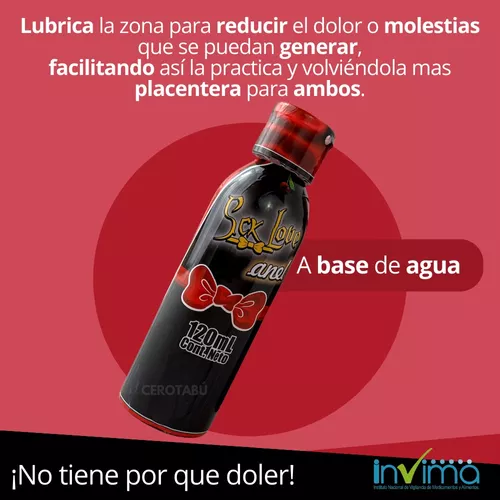 LUBRICANTE ANAL SIN DOLOR