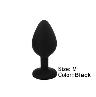 PLUG ANAL SILICONA NEGRO TALLA M