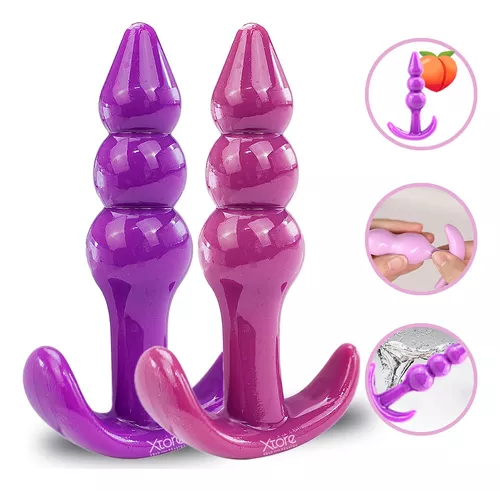 PLUG ANAL SILICONA FLEXIBLE CON DILATADORES ENCHUFE