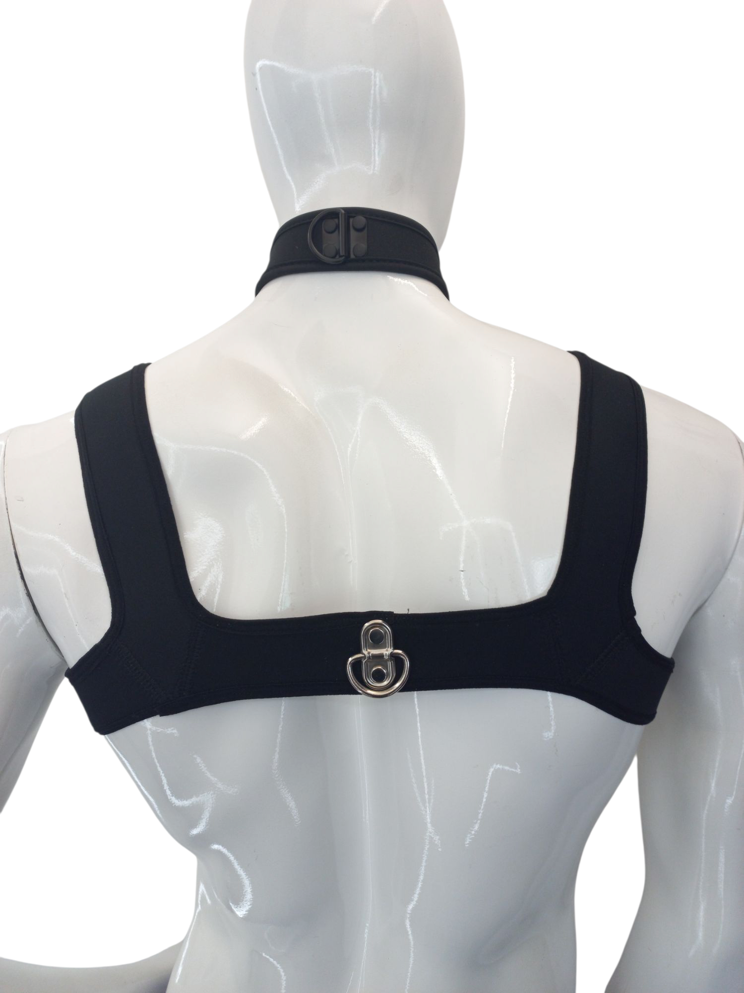 Mascara Perro, Arnes y Collar Negro - Imagen 5