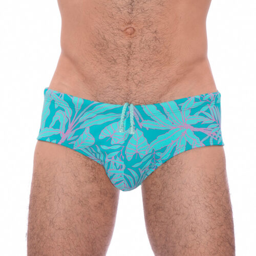 Bañador Hojas Turquesa