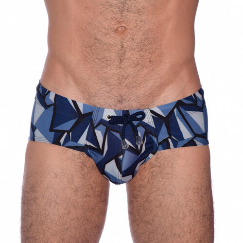 Bañador Triángulos Azul