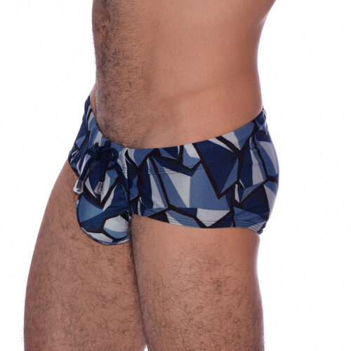 Bañador Triángulos Azul