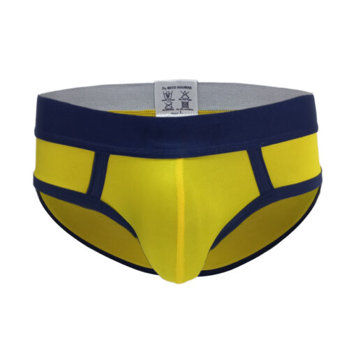 Interior Brief Amarillo y Azul Turquí