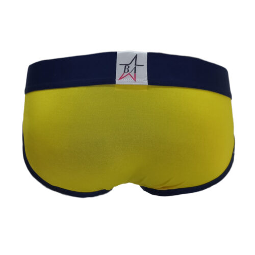 Interior Brief Amarillo y Azul Turquí