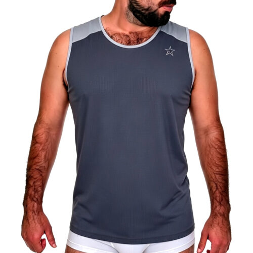 Camisilla Deportiva Gris Plomo